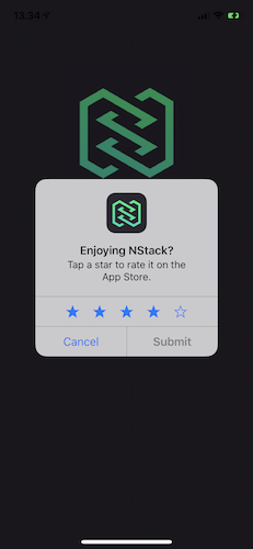 iOS rate reminder starred