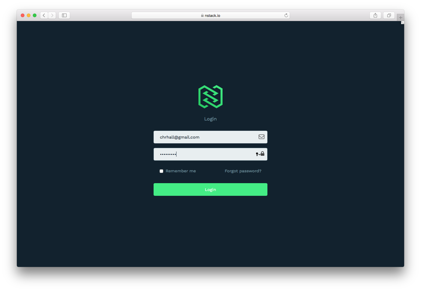 NStack login